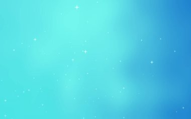 Yumuşak, parlak yıldızlı, dijital tasarım ve sunumlar için ideal, dingin, mavi bir arkaplan