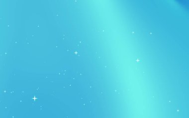 Parlak yıldızlı sakin mavi bir arkaplan, dijital tasarım ve sunumlar için ideal