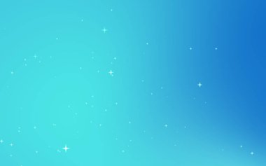 Açık maviden koyu maviye ve dağınık yıldızlara dönüşen sakin bir arkaplan