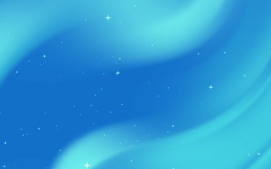 Parlak yıldızlı soyut mavi ve turkuaz dalga deseni, arka plan ve tasarımlar için idealdir.