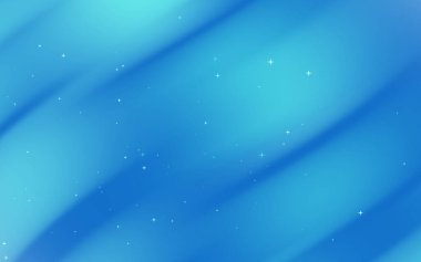 Pürüzsüz eğimlere ve parlak yıldızlara sahip soyut mavi arkaplan, sakin bir atmosfer yaratıyor.