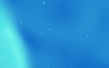 Dağılmış yıldızlarla soyut mavi eğimli arkaplan, sakin ve rüya gibi bir atmosfer yaratır (1)