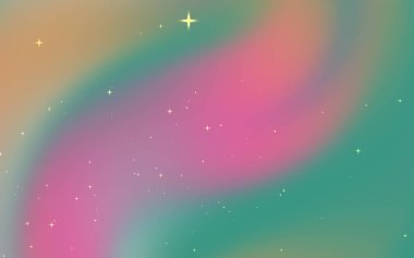 Çalkantılı pastel renkler ve parıldayan yıldızlar ile soyut renkli arka plan, dijital sanat için ideal.