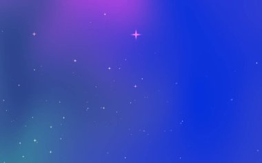 Canlı renklere ve parıldayan yıldızlara sahip soyut kozmik arkaplan, dijital sanat ve tasarım için ideal.