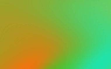 Tasarım kullanımı için uygun sıcak turuncu ve serin yeşil tonları harmanlayan soyut gradyan arkaplan