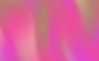 Yumuşak pembe ve altın renkli, dağınık yıldızlı, dijital tasarım için ideal, soyut eğimli arkaplan