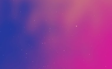 Canlı pembe ve mavi renkleri olan soyut bir gradyan arkaplan tasarım için rüya gibi bir atmosfer yaratıyor.