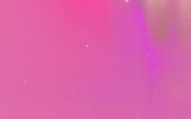 Yaratıcı tasarım kullanımı için ince yıldızlı soyut pembe eğimli arkaplan ve ışık efektleri
