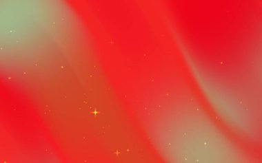 Parlak yıldızlı soyut kırmızı ve turuncu dalga arkaplanı, festival veya sanatsal temalar için ideal