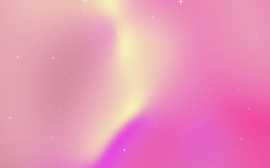 Pembe ve sarı renkleri olan soyut yumuşak eğimli arkaplan rüya gibi, ruhani bir atmosfer yaratıyor.