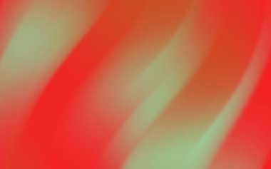 Canlı kırmızı ve yeşil renklerdeki soyut dalgalı desenler dinamik bir görsel etki yaratıyor