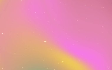 Yumuşak pembe ve sarı renklere sahip renkli arkaplan, dijital tasarım için ideal rüya gibi bir atmosfer yaratıyor.