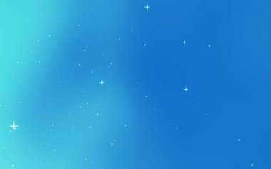 Parıldayan yıldızlarla, sakin ve huzurlu bir atmosferi çağrıştıran, sakin, mavi gökyüzü.