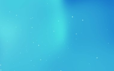 Yumuşak yıldızlı sakin mavi eğimli arkaplan tasarım için sakin bir atmosfer oluşturuyor