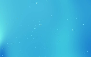Parlak yıldızlı sakin mavi gradyan tasarım ve sunumlar için ideal