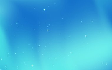 Yumuşak yıldızlı sakin mavi eğimli arkaplan, dingin dijital tasarımlar ve duvar kağıtları için ideal