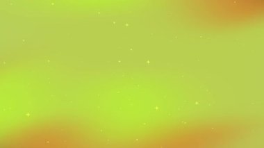 Açık yeşil, uzay yıldızlı sarı vektör arkaplanı.