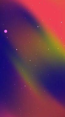 Astronomik yıldızlarla koyu çok renkli vektör arka planı.