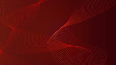 Çizgiler ve noktalarla soyut kırmızı arkaplan