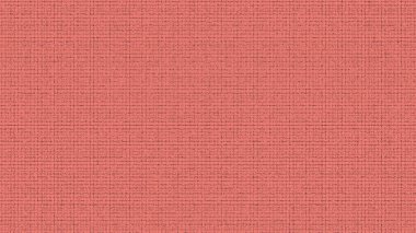 Mercan kırmızısı arka planda, ince siyah bir ızgara ve ince dokusal etkilerle örtülü, pürüzsüz bir tekrarlayan desen. Çeşitli tasarım uygulamaları için ideal.