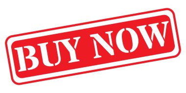 Yuvarlak köşeli koyu kırmızı dikdörtgen bir damga, belirgin bir yazı tipi ile 