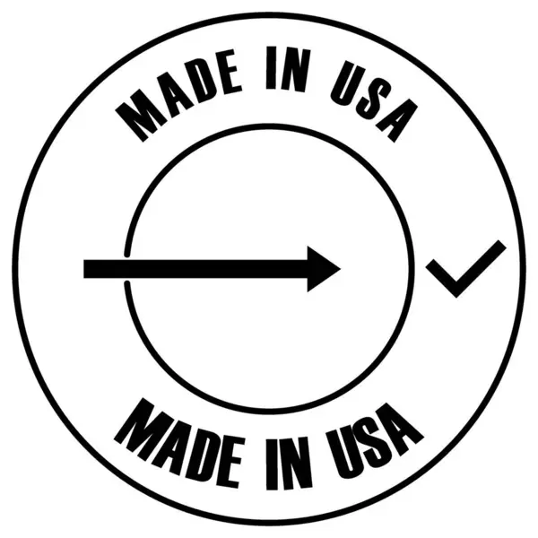 Arrow ve Checkmark Sembol ile ABD Kalite Güvencesi Rozetinde Yapıldı