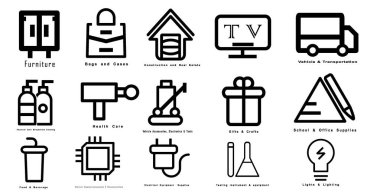 Sanayi Simgesi Mega Paketi Çok Kategori İş Vektörü Sembolleri