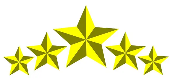 Altın Beş Yıldız Beğeni Vektör İndirmesi