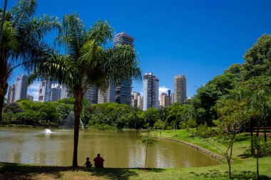 View of 'Vaca Brava' park in Goiania, Brazil on a sunny day