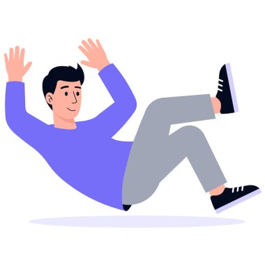 Mutlu Adam Yüzüyor Oyuncak Vektör İllüstrasyonu