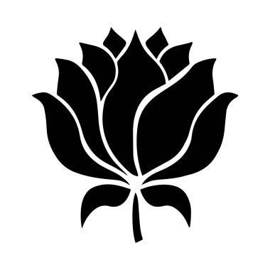 Nilüfer çiçeği silueti merkezi pembe kurdeleli. Meme kanseri farkındalığında umut ve içsel gücü destekliyor. Sağlık, yoga ya da iyileştirme temalı tasarımlar için ideal.