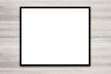 Boş reklam billboard veya geniş ekran televizyon eski vintage tahta arka plan ile ticari ve pazarlama kavramı, metin veya medya içeriği için alan kopyalayın.