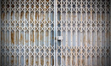 Eski metal kapı arka plan ve doku herhangi bir tasarım için