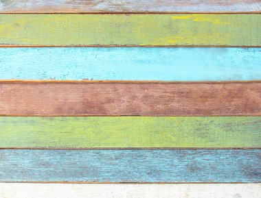 Yüksek çözünürlüklü renkli ahşap arka plan ve doku