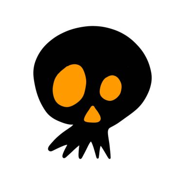 Hand Drawn Happy Halloween Doodle Elements Design.