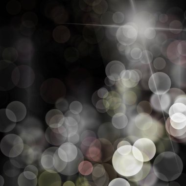 Abstract bokeh light with low light background illustration. Colorful background with defocused lights.Magic concept. Christmas concept.