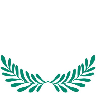 Leaf Corner Border. Hand drawn floral corner borders decoration, floral leaves element