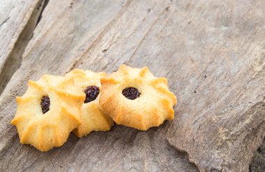 Ahşap masa arka plan çerezleri kapatmak