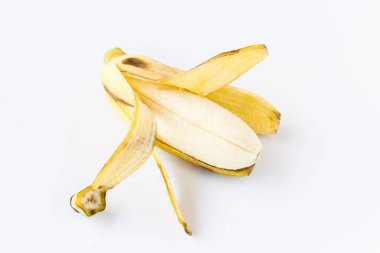 Muz gary arka plan üzerinde izole kapatmak