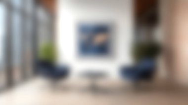 Parlak ve modern ofis alanı şık sandalyeler, gösterişli bir kahve masası ve güzel bir dünya haritası, yaratıcı ilham ve rahatlama için ideal..