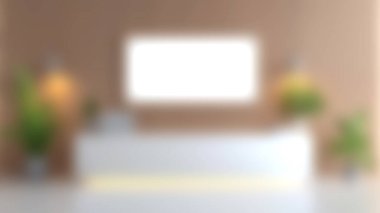 Beyaz bir dolap, yeşillik ve ahşap bir duvarda boş bir çerçeve içeren modern bir minimalist iç mimari tasarım. Sanatsal tasarım kavramlarını sergilemek için ideal..