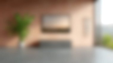 Bu çarpıcı iç mekan, güzel bir bitki, sanat eseri ve bol miktarda doğal ışığın yer aldığı modern bir yaşam alanını sergiliyor..