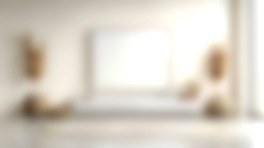 Nötr renkler, doğal dokular ve hoş ve davetkar bir atmosfer yaratan zarif dekorların yer aldığı sakin bir minimalist iç mekan keşfedin..