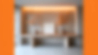 Modern estetik ve konforlu mobilyalarla tasarlanmış, gevşeme ve günlük yaşam için ideal, yumuşak ışıklandırma ve davetkar bir atmosfere sahip çağdaş oturma odası..