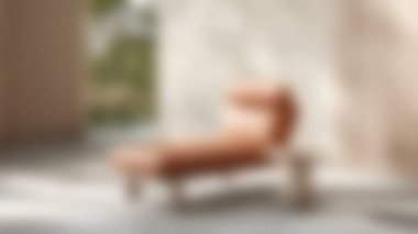 Bu zarif modern şezlong, doğal ışığı kucaklayan parlak bir yaşam alanına kurulmuş konfor ve tarz yayar. Rahatlamak için mükemmel..