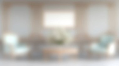 Bu resim zarif mobilyaların ve yumuşak renk tonlarının yer aldığı rahat ve modern bir oturma odasını gösteriyor. Tasarım rahatlık ve stili vurgular, rahatlama için mükemmeldir..