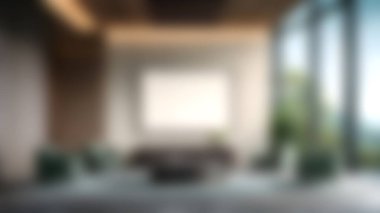 Bu modern oturma odasında geniş pencereler var. Geniş doğal ışık, minimalist tasarım elementleri ve rahat bir ortam yaratarak rahatlama ve keyif alma alanı yaratıyor..