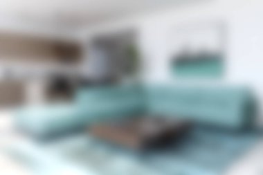 Parlak dekorlu, rahat mobilyaları ve doğal ışığı olan modern bir oturma odası deneyin. Rahatlamak ve rahatlamak için ideal bir yer..