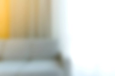 Sakin bir oturma odasının, doğal ışık ve rahat dekorun altını çizen hafif odaklı bir fotoğrafı. İç tasarım kavramları için ideal.