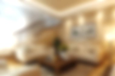 Bu resim, modern mobilyalar ve sıcak ışıklandırmanın yer aldığı rahat ve zarif bir oturma odasını tasvir ediyor. Rahatlamak ve keyif almak için davetkar bir ortam yaratıyor..